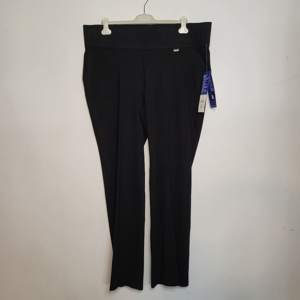Peter Nygard Stretch Dark Wash High Rise Slims Bootcut Jeans Black Size 3X NWT